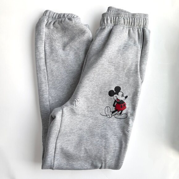 Disneyland Anaheim Mickey Mouse Grey Sweatpants - Picture 1 of 10